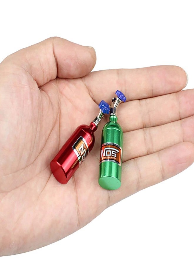 LAFEINA 2PCS Simulation Nitrogen NOS Bottle Decoration Accessories for 1:10 RC Crawler Car TRX4 SCX10 90046 D90 D110 TF2 (Blue) - Image 4